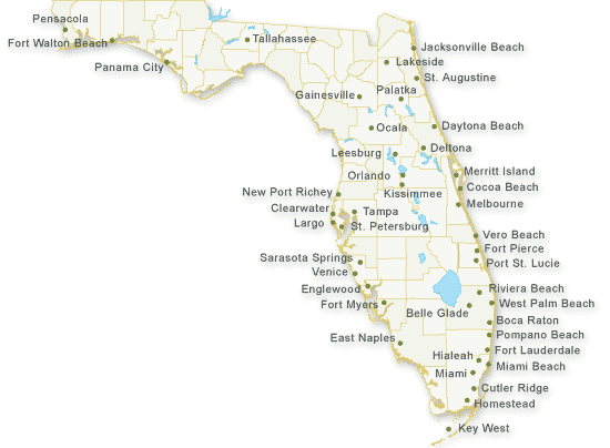 Map of Florida
