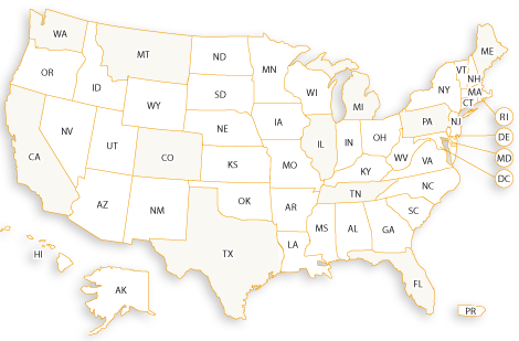 Map of the United States