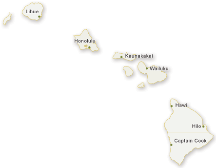 Map of Hawaii