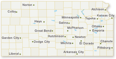 Map of Kansas