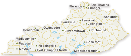 Map of Kentucky