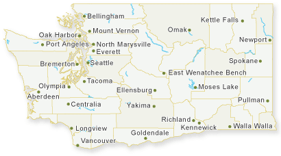 Map of Washington